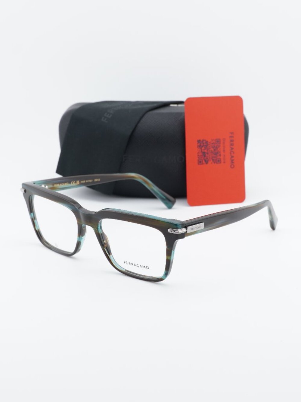 Salvatore Ferragamo SF3014 315 Square Eyeglasses 55mm – Green